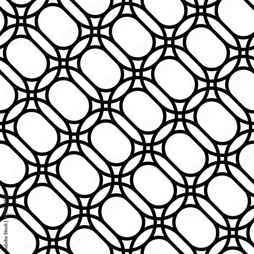 Naklejka premium Design seamless monochrome grid pattern