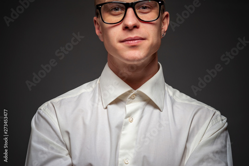 Portrait of successful self-confident young man © pavel_shishkin