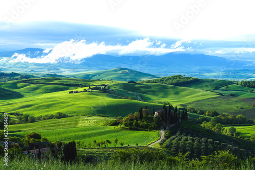 Fototapeta Naklejka Na Ścianę i Meble -  Tuscany is a beautiful, very photogenic landscape in central Italy