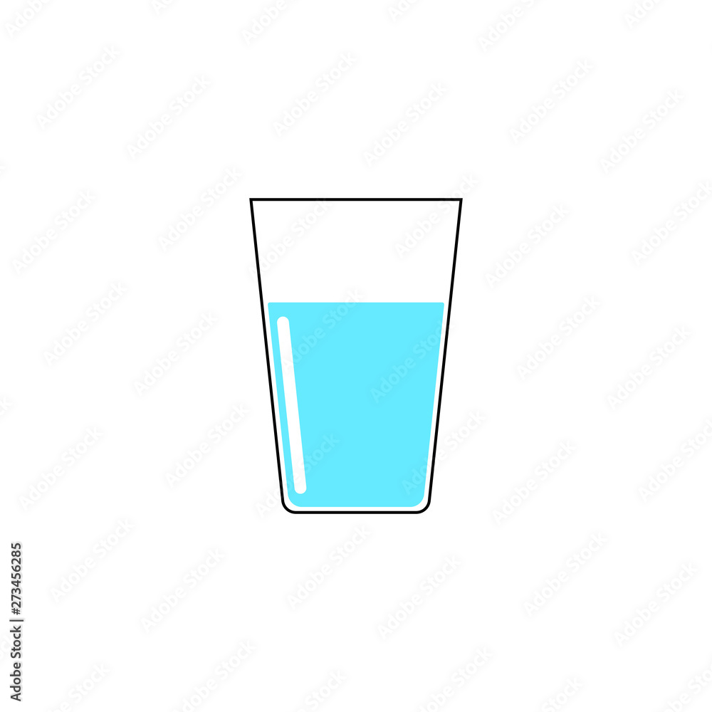 Water glass icon. Drink icon. Vector. Isolated. Water glass icon. Drink icon. Vector. Isolated.