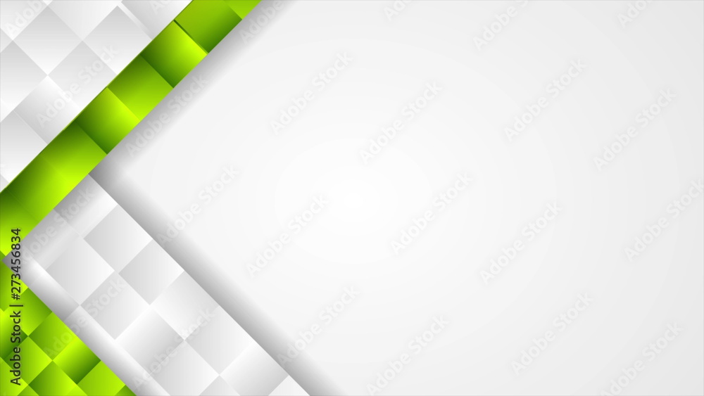 Fototapeta premium Abstract tech corporate green grey background