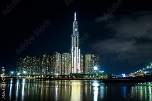 The tallest building in Vietnam is located on the Saigon River