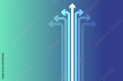 frecce, direzioni, colorati, scelte, scegliere, esempio, 