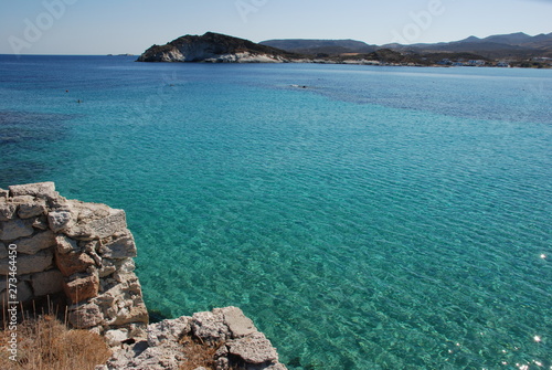 Kimolos Island, Cyclades islands / Greece 2018: The beautiful island of Kimolos photo