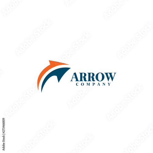 Arrow logo design vector template