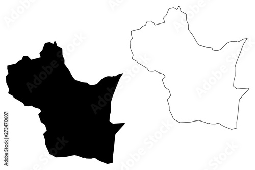 Kampong Speu Province (Kingdom of Cambodia, Kampuchea, Provinces of Cambodia) map vector illustration, scribble sketch Kampong Speu map....