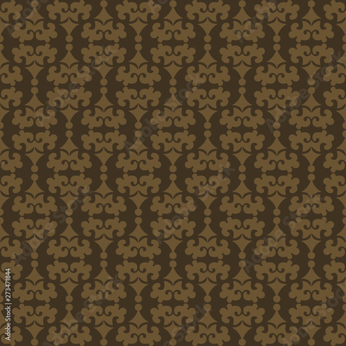 Dark decorative wallpaper seamless pattern vector illustration