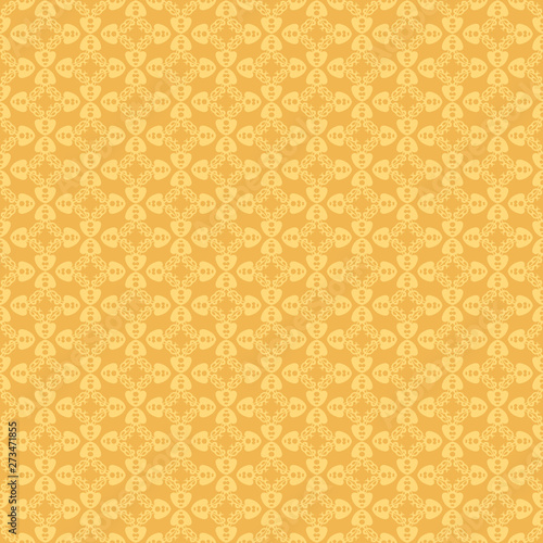 Seamless pattern decorative yellow wallpaper texture