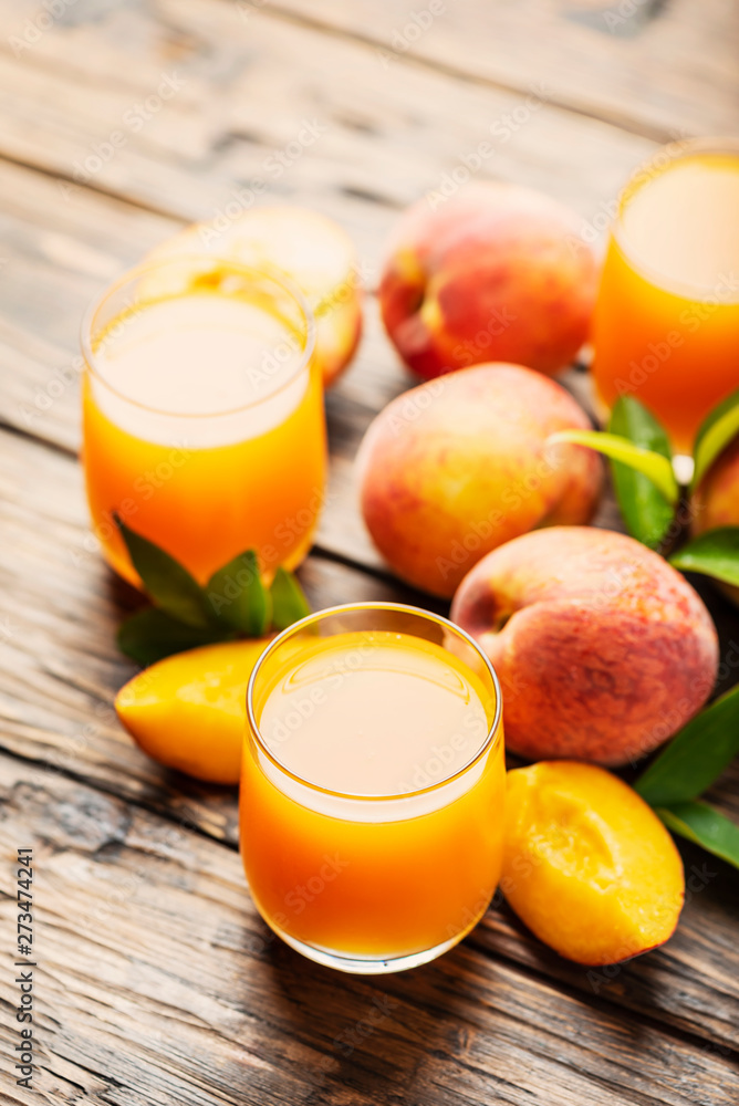 Fresh natural peach juice Fresh natural peach juice
