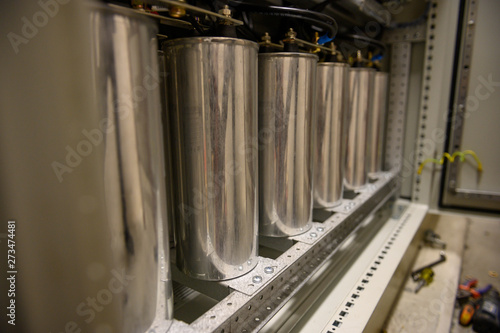 Electrical Capacitor Bank In Panel Power Quality For Saving Energy