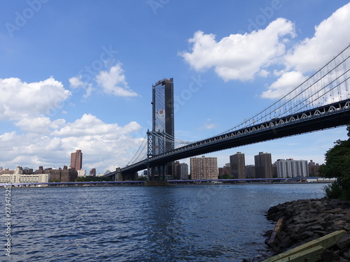 Brooklyn Bridge Landscape in New York  USA