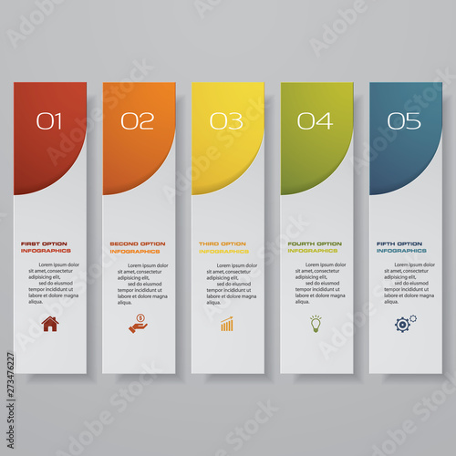 Design clean number banners template. Vector. EPS 10.