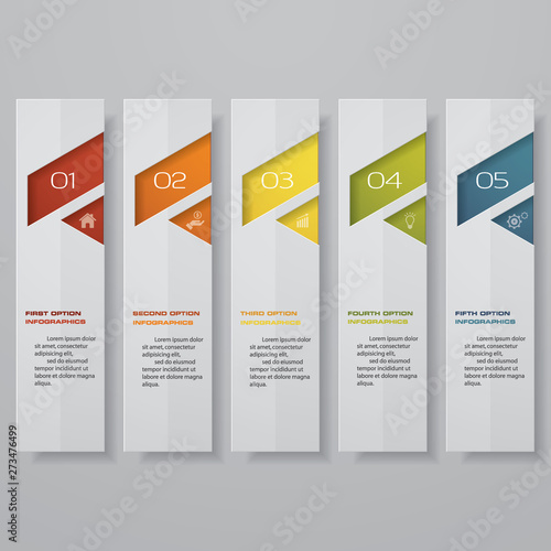 Design clean number banners template. Vector. EPS 10.