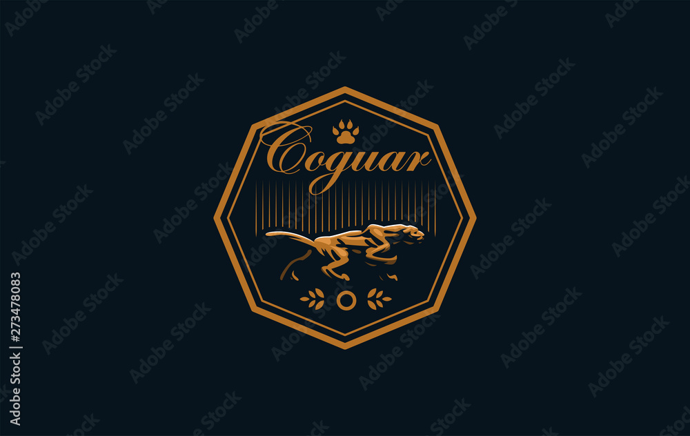 The image of a coguar or panter.