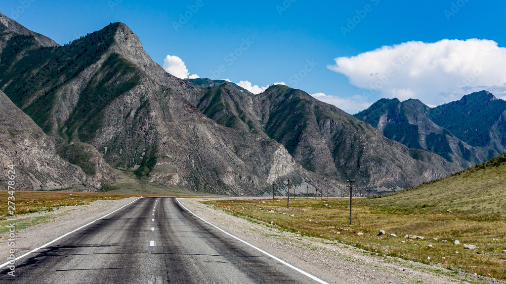 Naklejka premium road in mountains