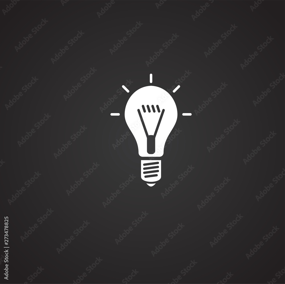 Bulb icon on background for graphic and web design. Simple illustration. Internet concept symbol for website button or mobile app. Bulb icon on background for graphic and web design. Simple illustration. Internet concept symbol for website button or mobile app.