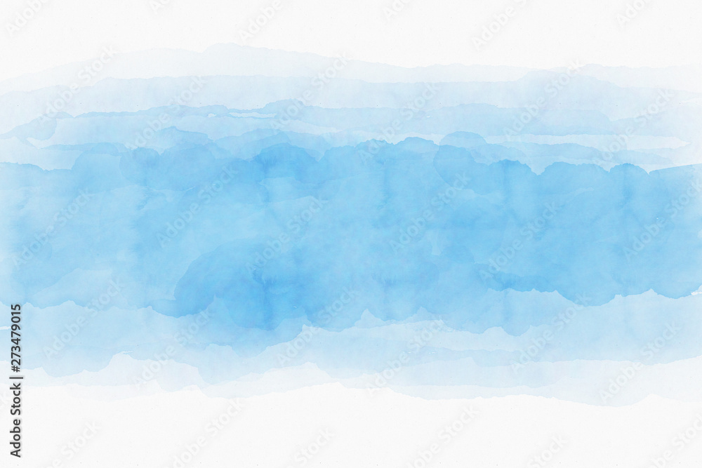Abstract blue watercolor background texture on white paper background. Abstract blue watercolor background texture on white paper background.