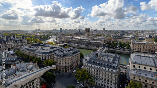 Paris Panorama from the top of Saint-Jacques Tower