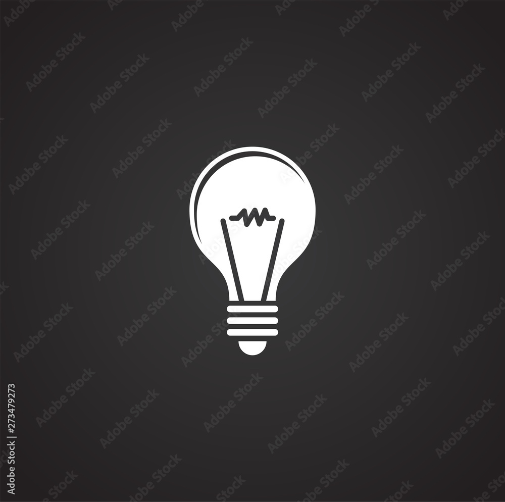Bulb icon on background for graphic and web design. Simple illustration. Internet concept symbol for website button or mobile app. Bulb icon on background for graphic and web design. Simple illustration. Internet concept symbol for website button or mobile app.