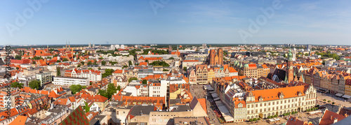 Panorama of the city. Wroclaw. Poland