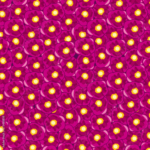 Colorful decorative pattern from ensemble rose flower