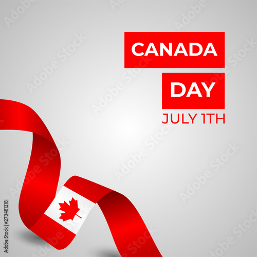 Happy Canada Day Vector Design Template Illustration