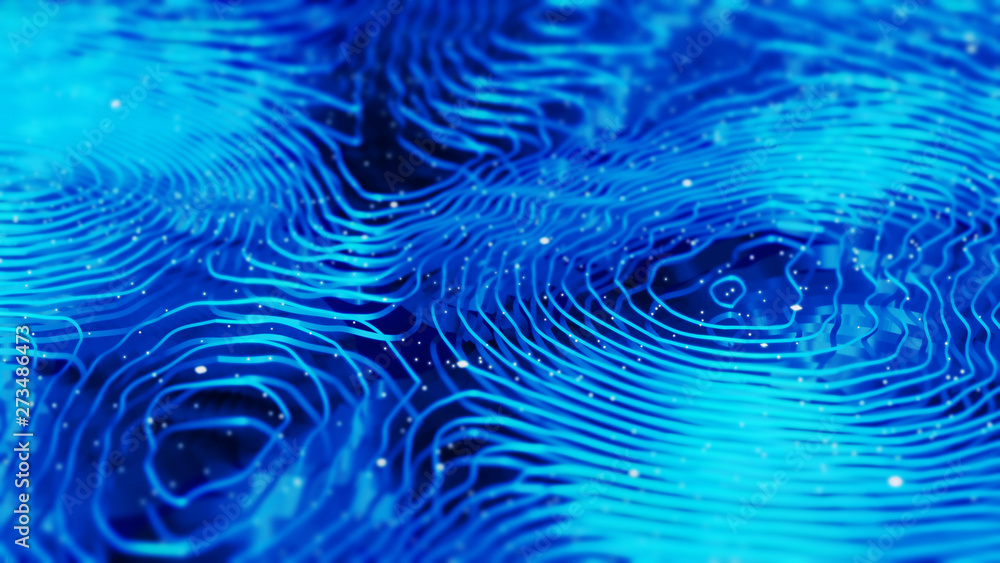 Abstract Blue Spline Abstract Blue Spline