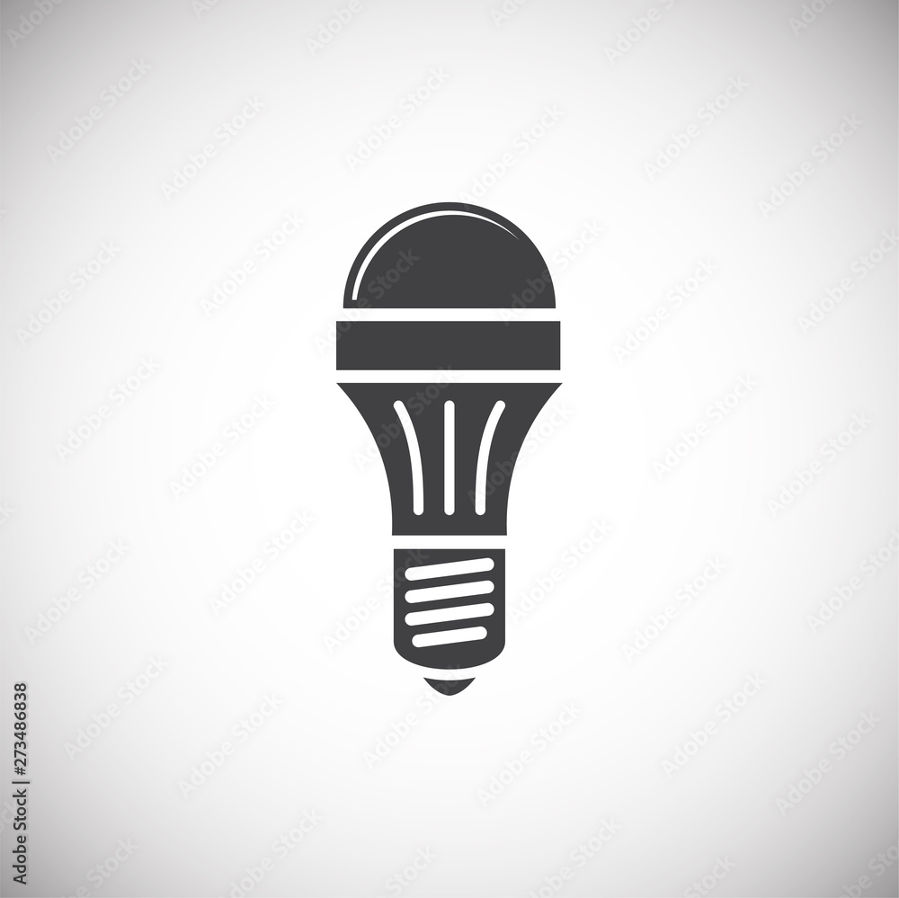 Bulb icon on background for graphic and web design. Simple illustration. Internet concept symbol for website button or mobile app. Bulb icon on background for graphic and web design. Simple illustration. Internet concept symbol for website button or mobile app.