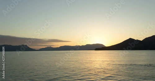 First sunrise in Ohkunoshima rabbits island