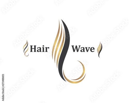 hair wave icon vector illustratin design symbol of hairstyle and salon