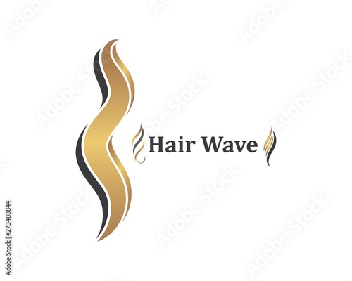 hair wave icon vector illustratin design symbol of hairstyle and salon