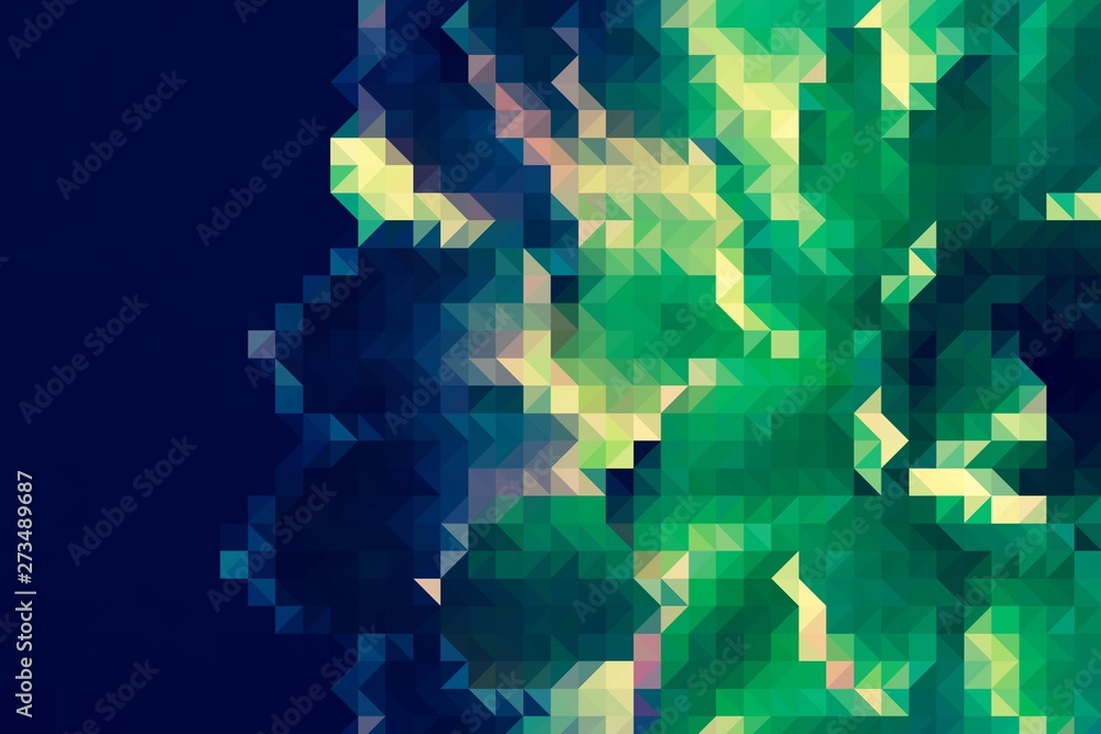 Abstract background with geometric design. Digital futuristic element. Technology. Macro flower cactus. Floral wallpaper. Colorful green blue pink red. Dark background. Abstract background with geometric design. Digital futuristic element. Technology. Macro flower cactus. Floral wallpaper. Colorful green blue pink red. Dark background.