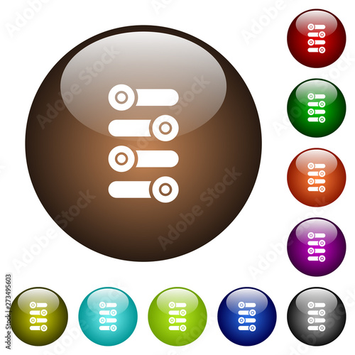 Fine tune color glass buttons
