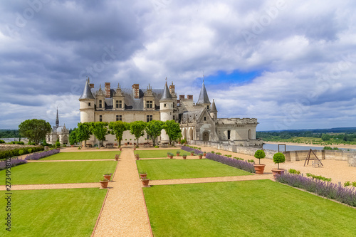 Amboise castle, France, beautiful French heritage, panorama