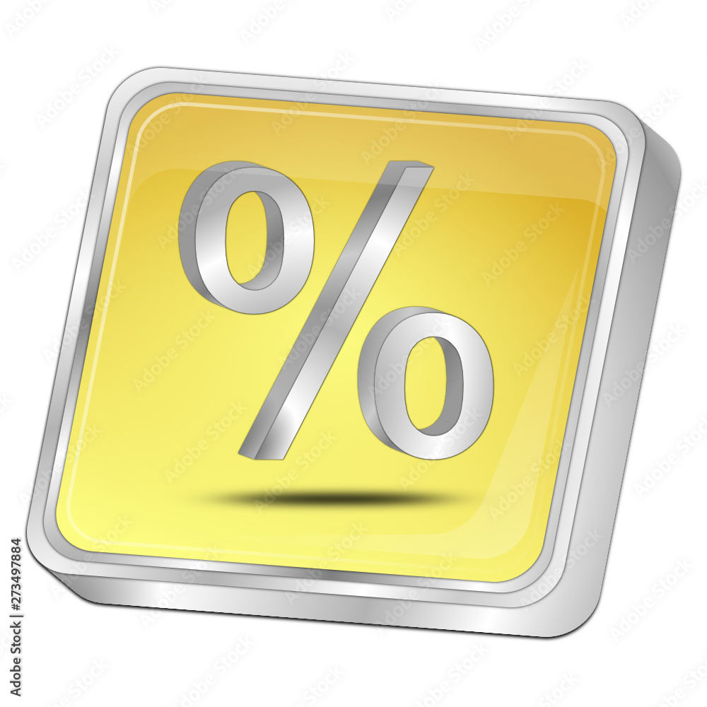 Discount button - 3D illustration Discount button - 3D illustration
