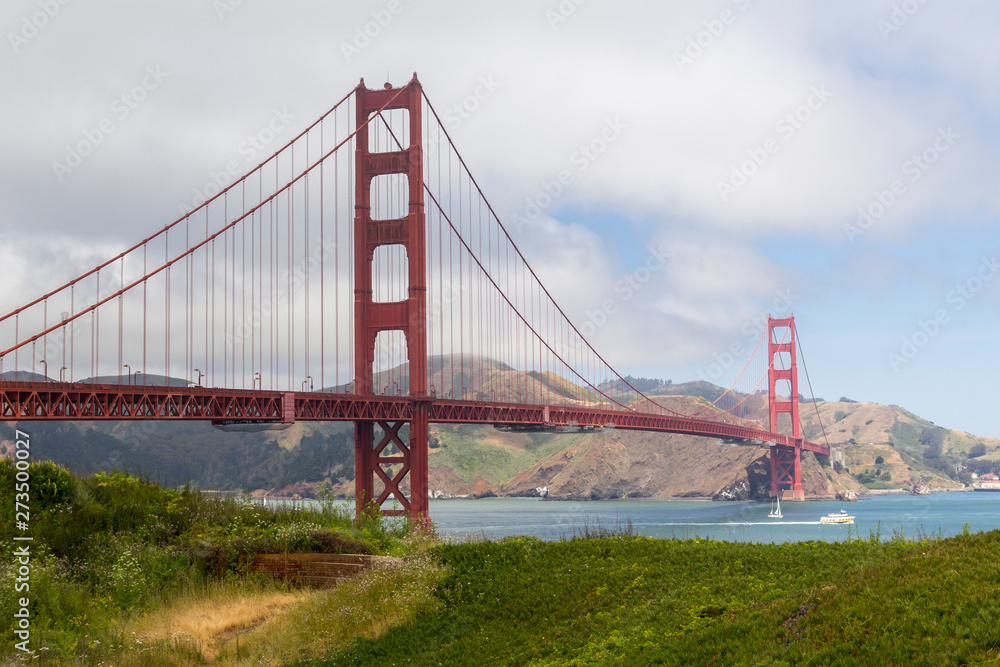 The Golden Gate bridge in San Francisco bay The Golden Gate bridge in San Francisco bay