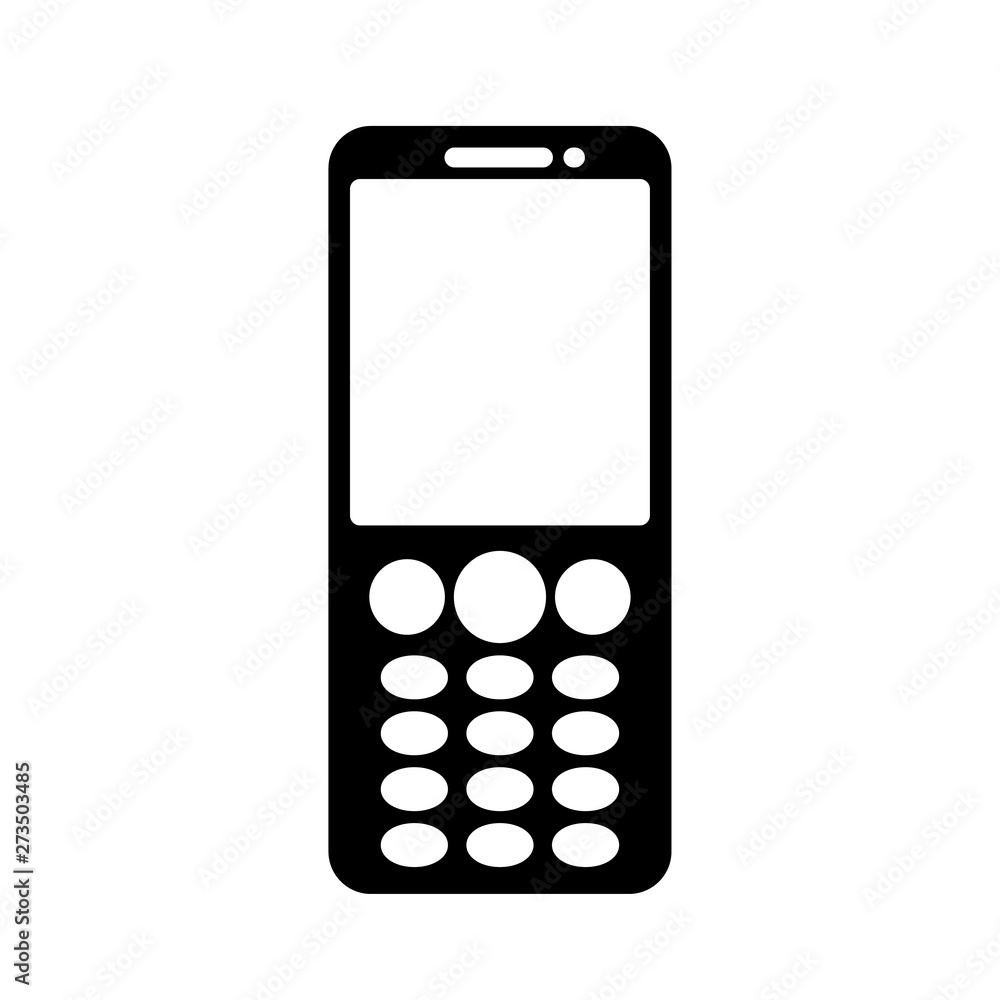Black smart phone, cellphone isolated on white background Black smart phone, cellphone isolated on white background