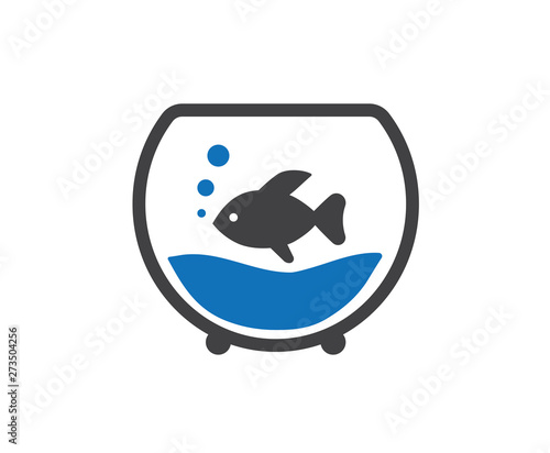 gold fish icon - fish in the aquarium icon