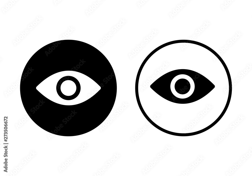 Eye icon. Look and Vision icon. Eye vector icon Eye icon. Look and Vision icon. Eye vector icon