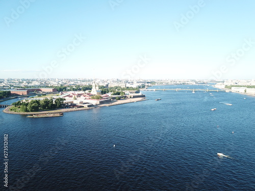 Saint Petersburg rivers and buildibgs