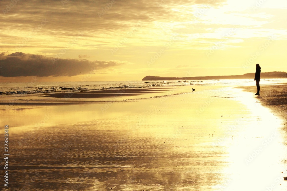 Fototapeta premium Sonnenuntergang am Strand