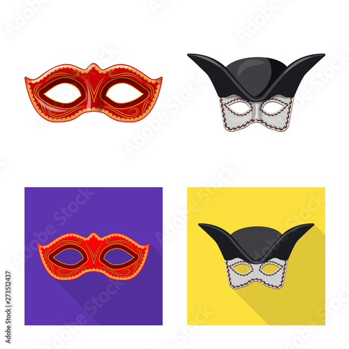 Isolated object of luxury and celebration icon. Set of luxury and hide  stock symbol for web.