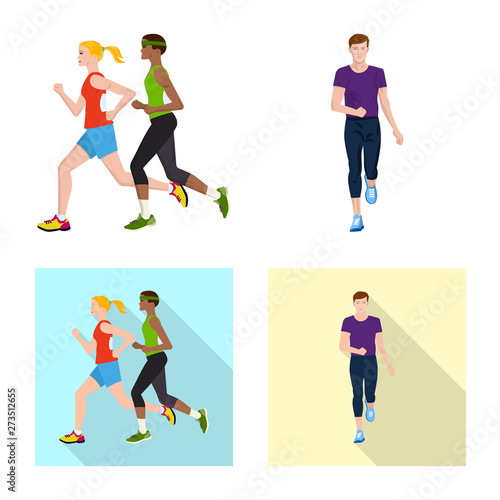 Vector illustration of sport  and winner sign. Set of sport  and fitness  vector icon for stock.