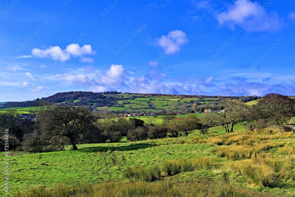 Naklejka premium Open countryside at Robin Hood's Bay, North Yorkshire