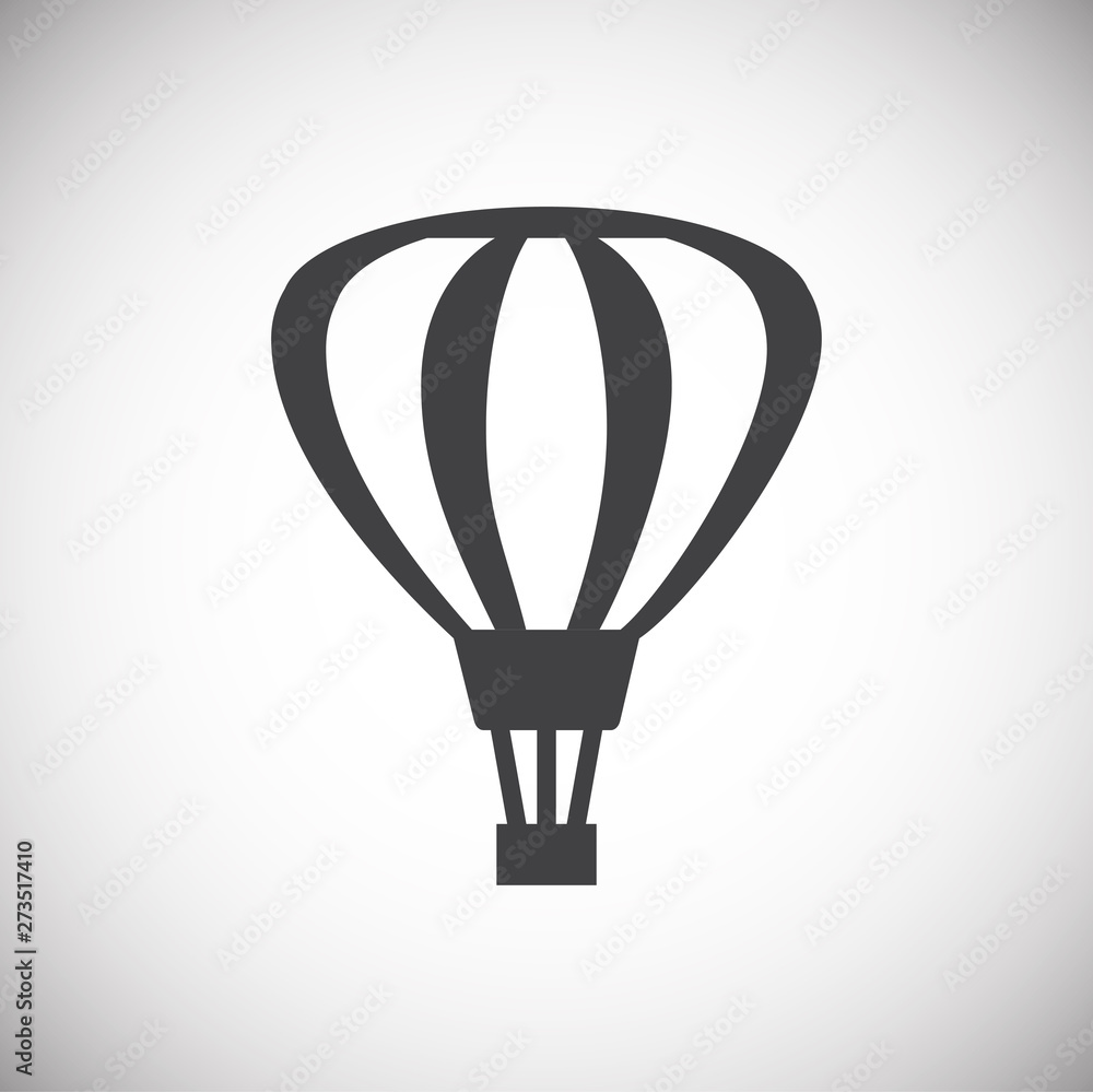 Obraz premium Hot Air balloon icon on background for graphic and web design. Simple illustration. Internet concept symbol for website button or mobile app.