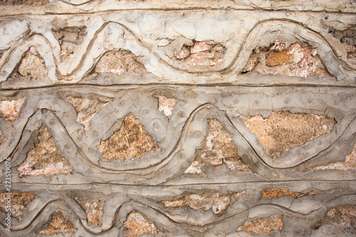 Background of antique stone wall in Turkey,Antalya