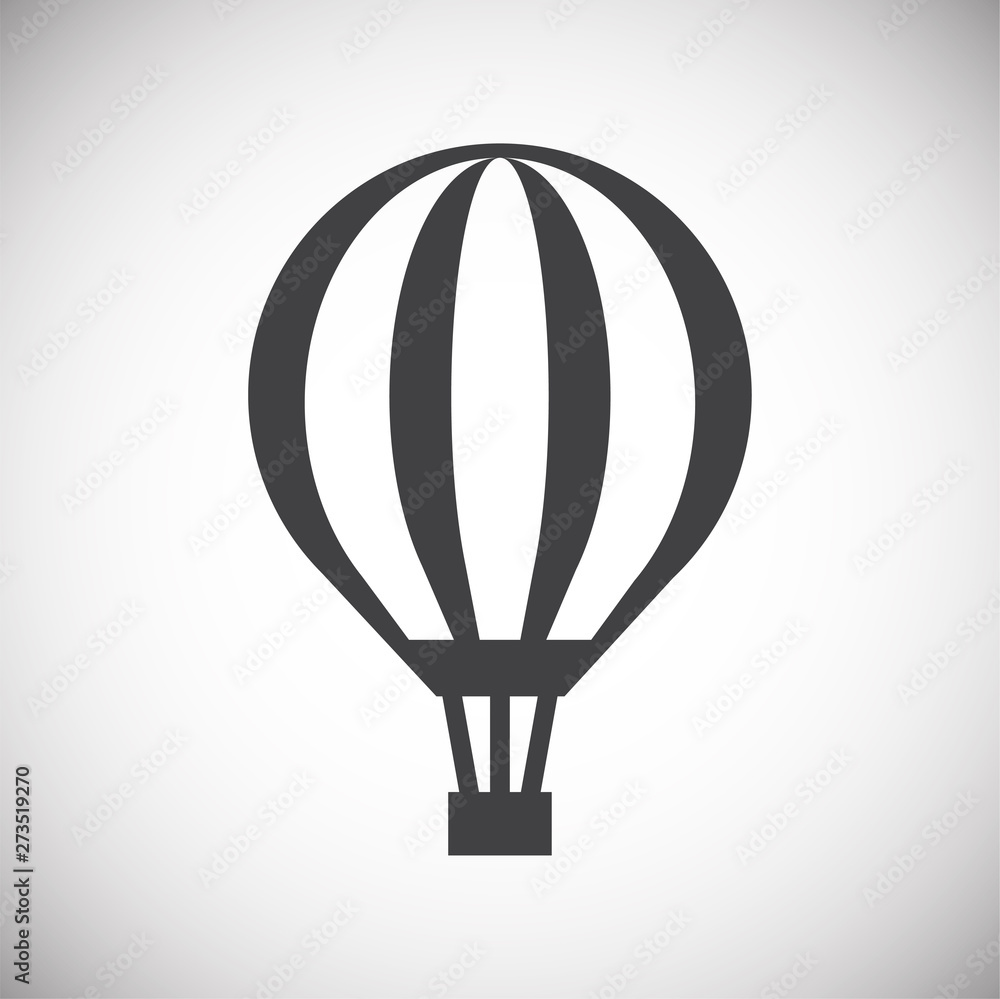 Hot Air balloon icon on background for graphic and web design. Simple illustration. Internet concept symbol for website button or mobile app. Hot Air balloon icon on background for graphic and web design. Simple illustration. Internet concept symbol for website button or mobile app.
