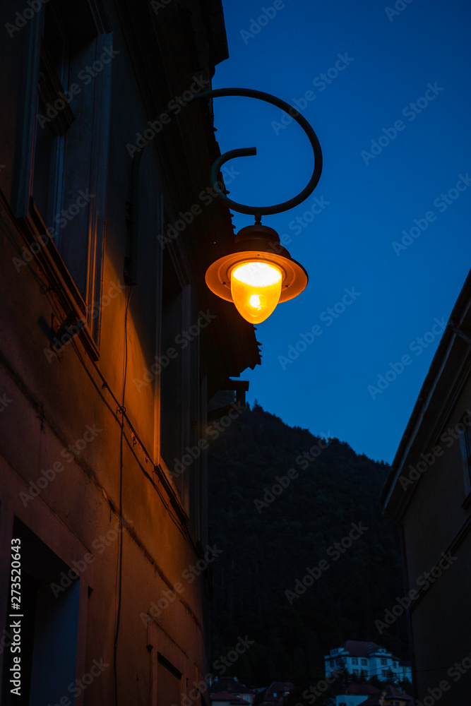 lantern on the background of night sky