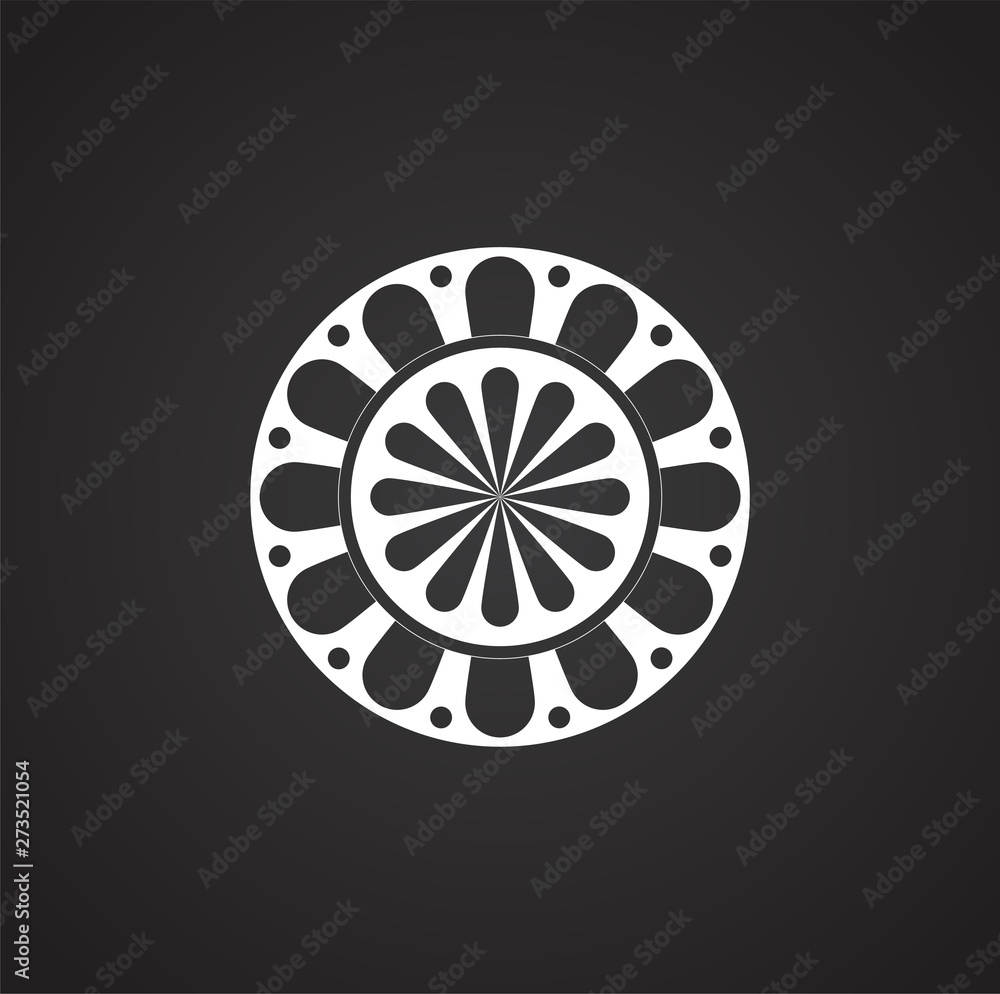 Flower pattern icon on background for graphic and web design. Simple illustration. Internet concept symbol for website button or mobile app. Flower pattern icon on background for graphic and web design. Simple illustration. Internet concept symbol for website button or mobile app.