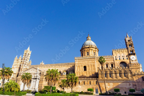 View of the Palermo Cathedral in Palermo, Italy